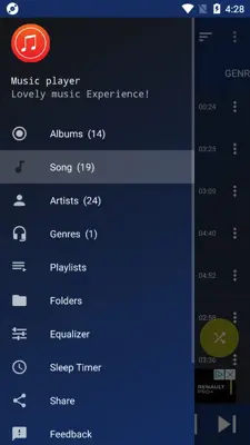 MP3 Music Player android App screenshot 0